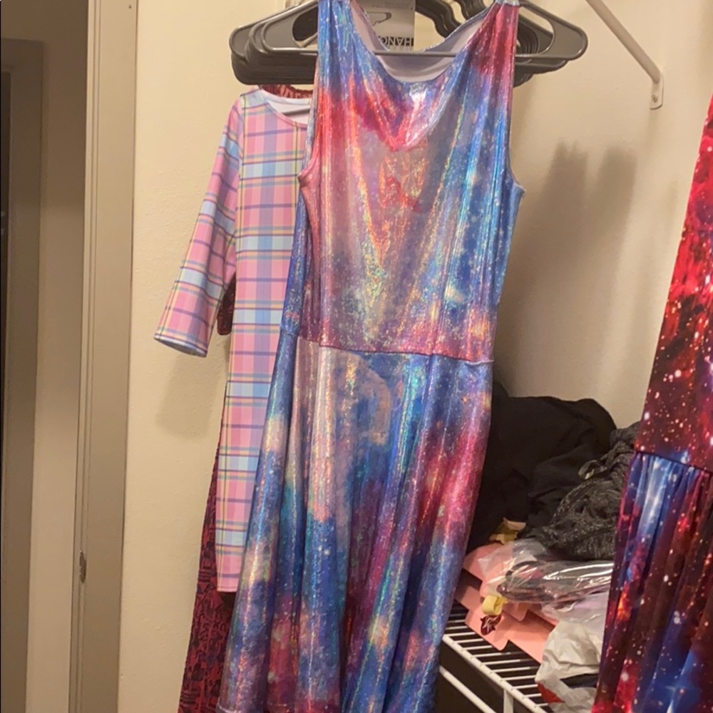 BlackMilk Velvet Galaxy Mini Dress